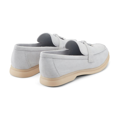 Yanelli Casual Leather Loafer - Light Blue Suede | Marc Fisher