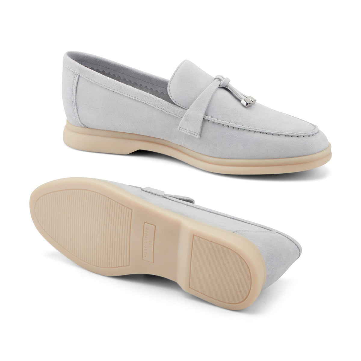 Yanelli Casual Leather Loafer - Light Blue Suede | Marc Fisher