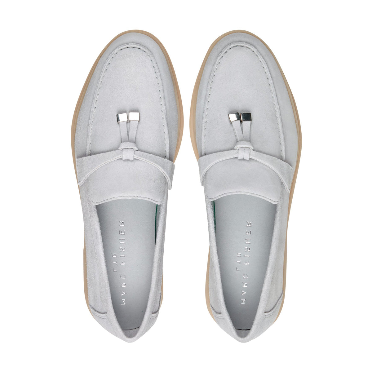 Yanelli Casual Leather Loafer - Light Blue Suede | Marc Fisher