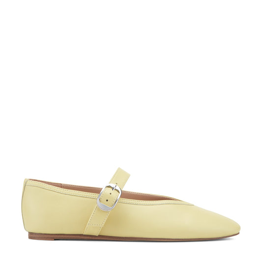 Godea Mary Jane Ballet Flat - Yellow Leather | Marc Fisher