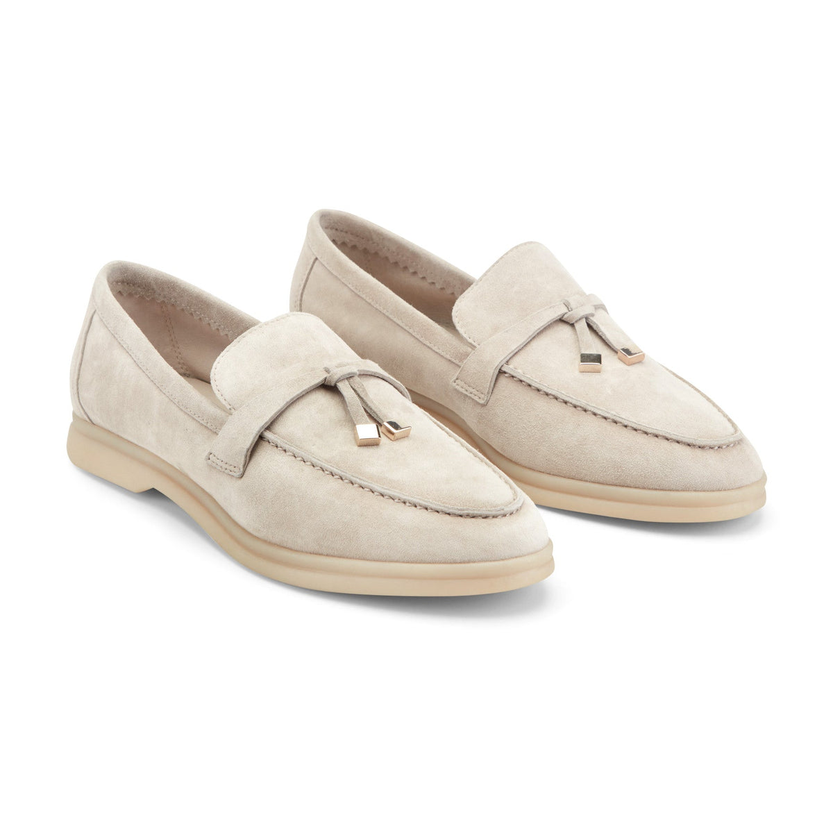 Yanelli Casual Leather Loafer - Taupe Suede | Marc Fisher
