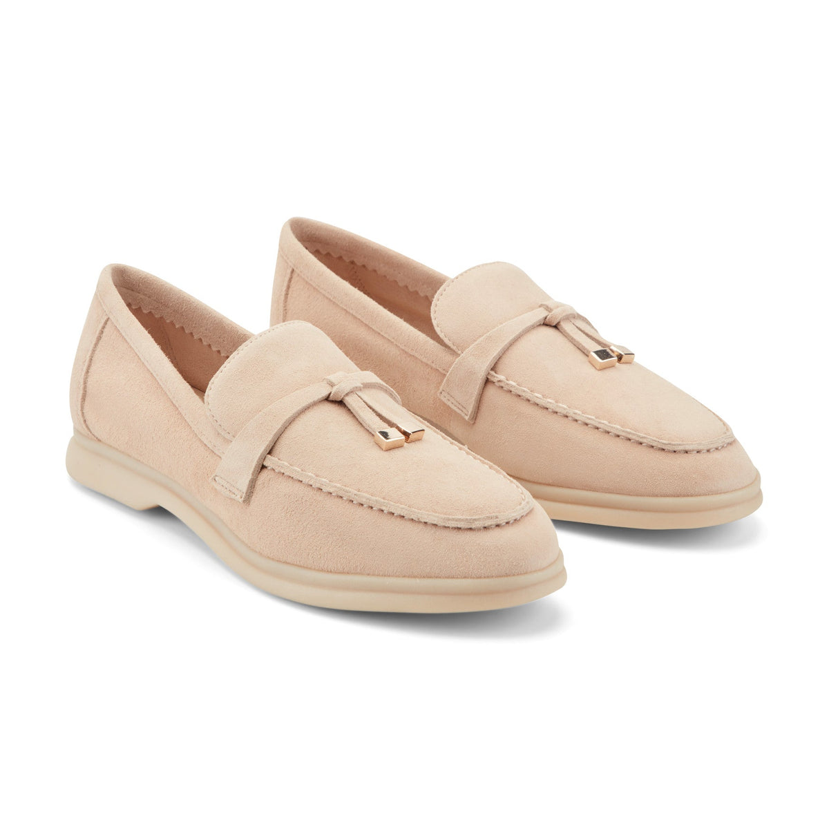 Yanelli Casual Leather Loafer - Natural Suede | Marc Fisher