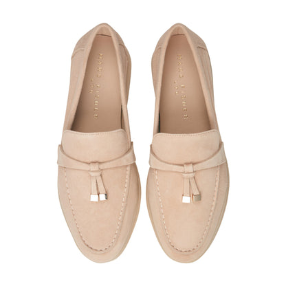 Yanelli Casual Leather Loafer - Natural Suede | Marc Fisher