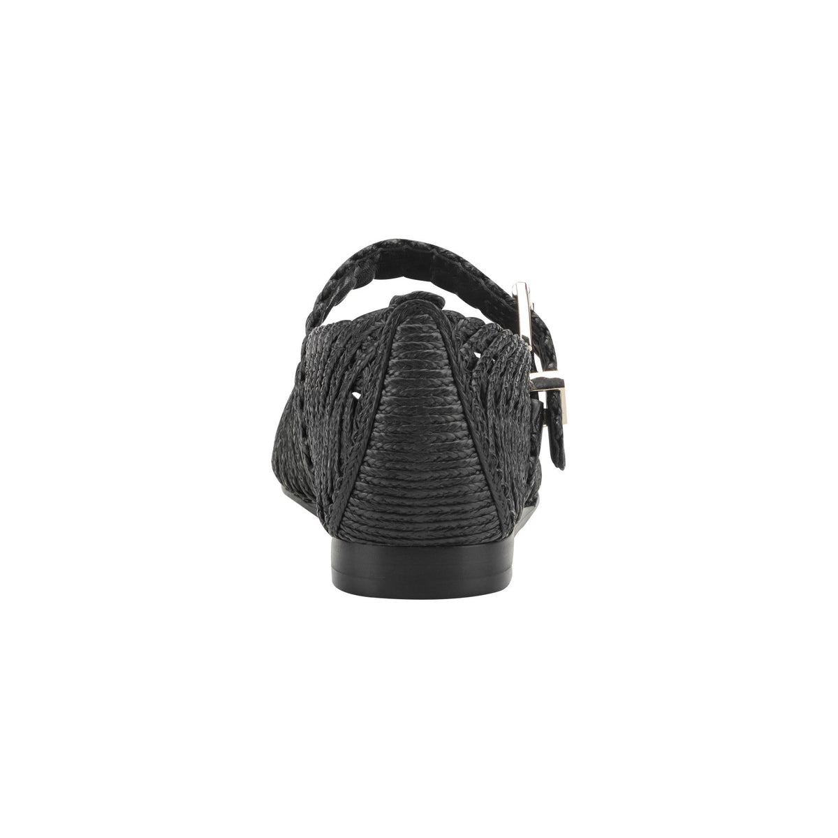 Emillia Woven Mary Jane Ballet Flat - Black | Marc Fisher