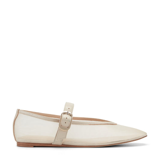 Godina Mesh Mary Jane Ballet Flat - Natural Mesh | Marc Fisher