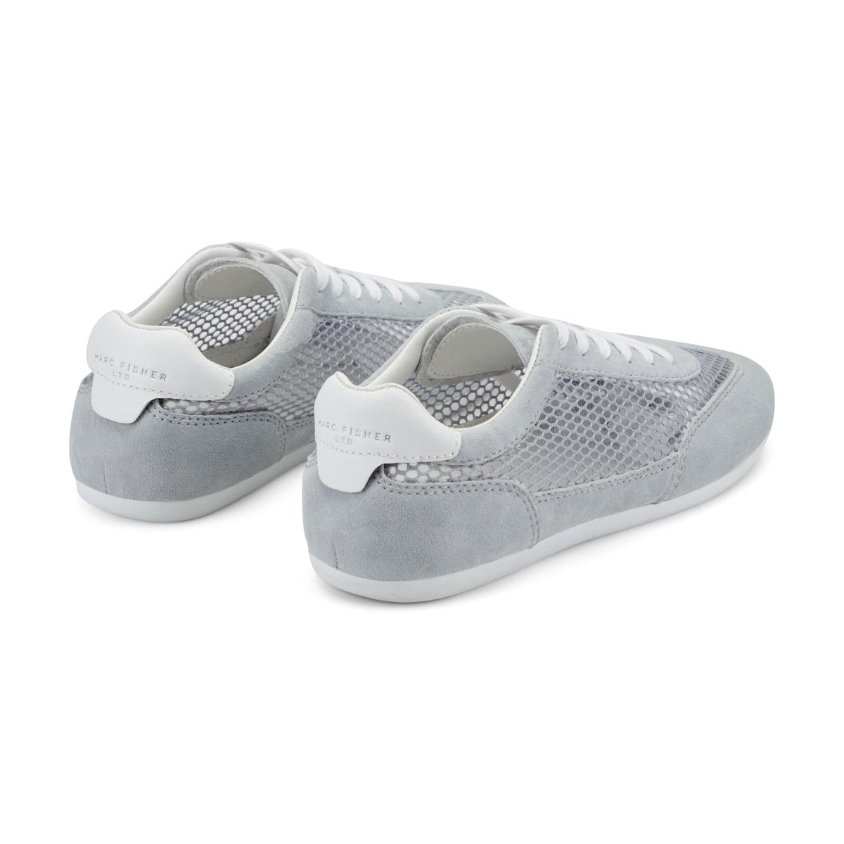 Lexxy Suede Mesh Sneaker - Light Grey Suede/Mesh | Marc Fisher