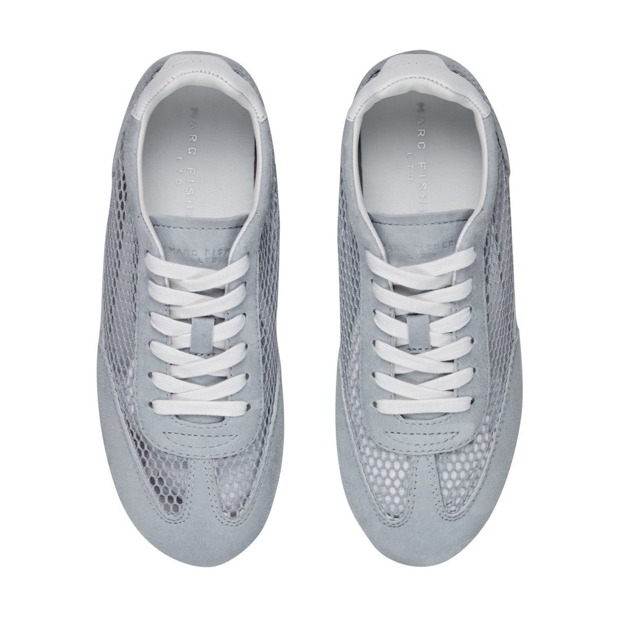 Lexxy Suede Mesh Sneaker - Light Grey Suede/Mesh | Marc Fisher