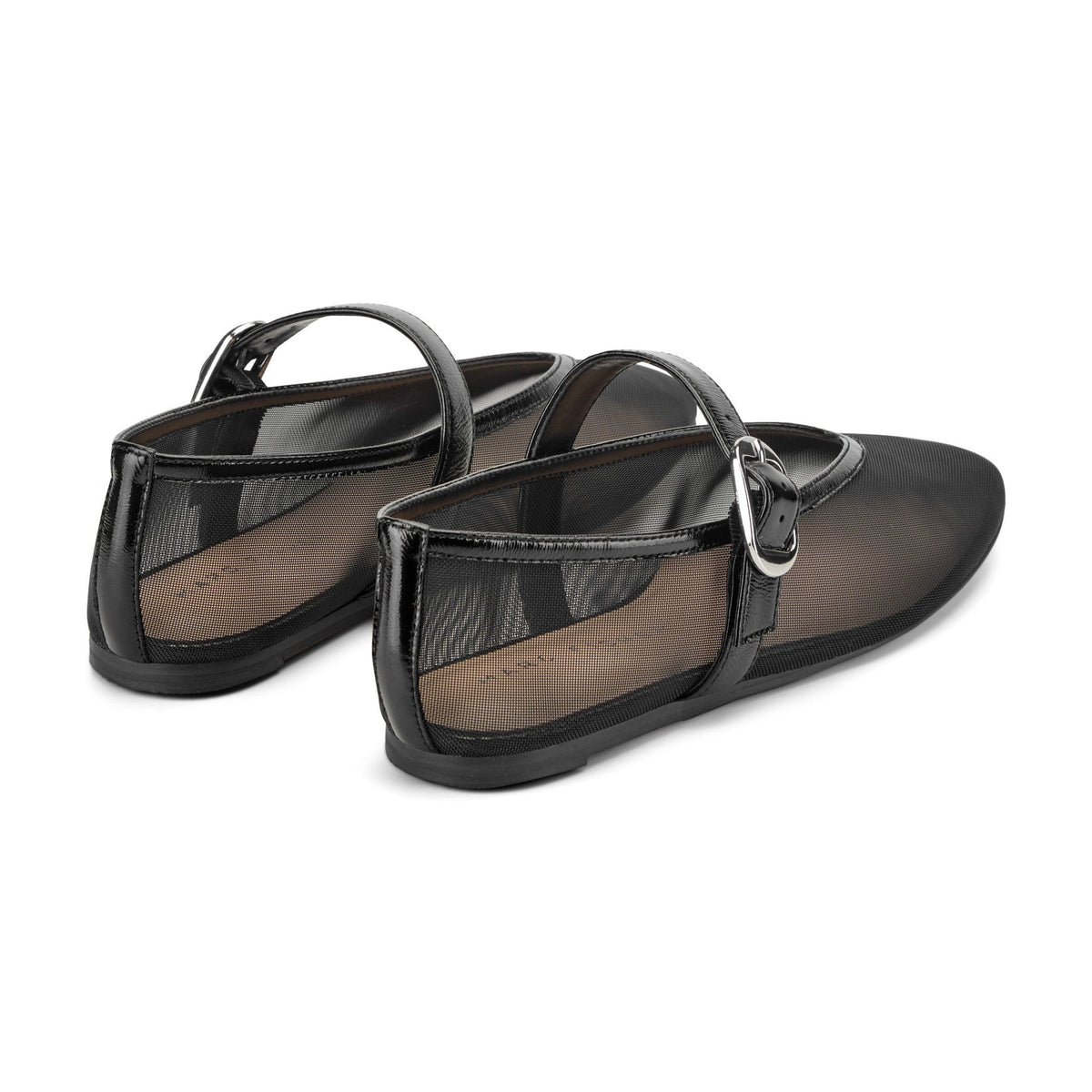 Godina Mesh Mary Jane Ballet Flat - Black Mesh | Marc Fisher