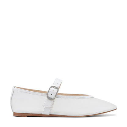Godina Mesh Mary Jane Ballet Flat - White mesh | Marc Fisher