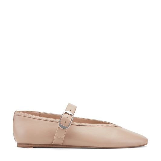 Godea Mary Jane Ballet Flat - Natural Leather | Marc Fisher