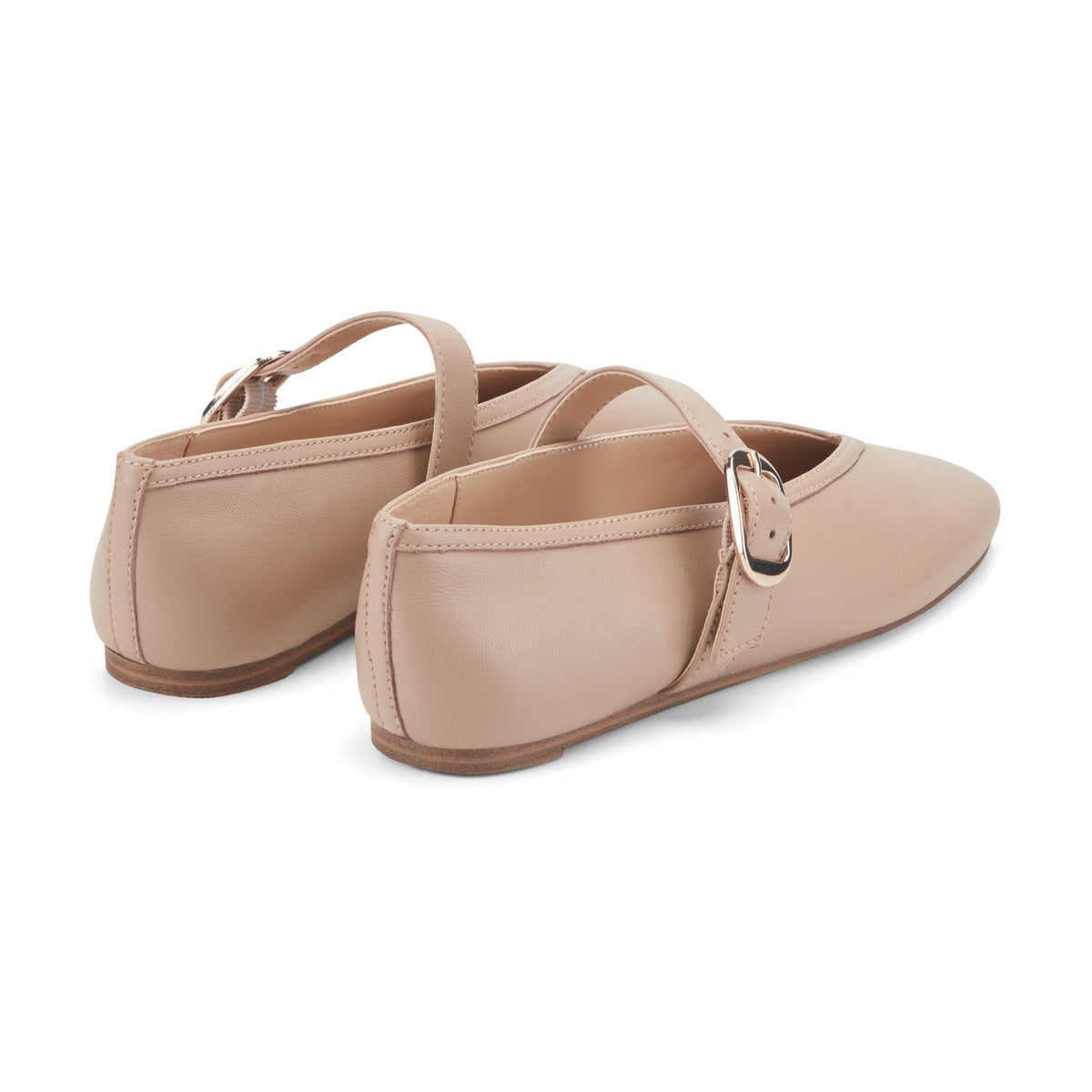 Godea Mary Jane Ballet Flat - Natural Leather | Marc Fisher
