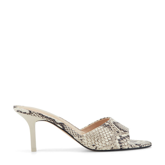 Finny Leather Mule Sandal - Snake Printed Leather | Marc Fisher