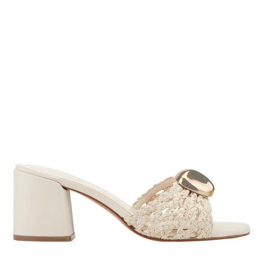 Farrel Woven Mule Sandal - Chic Cream | Marc Fisher