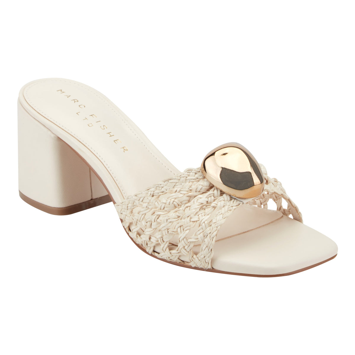 Farrel Woven Mule Sandal - Chic Cream | Marc Fisher