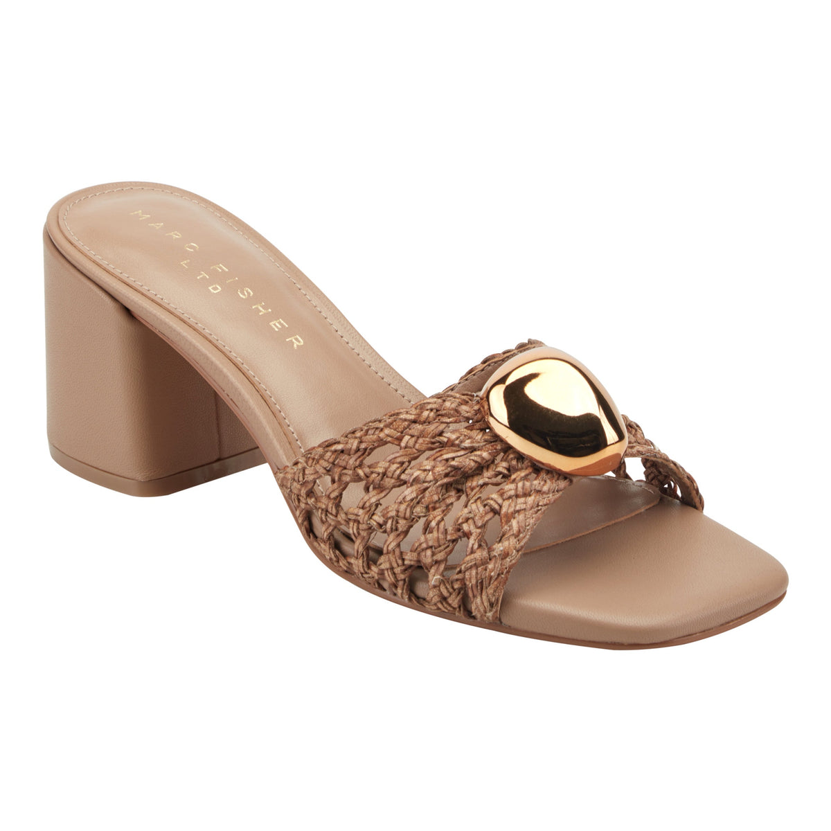 Farrel Woven Mule Sandal - Natural | Marc Fisher