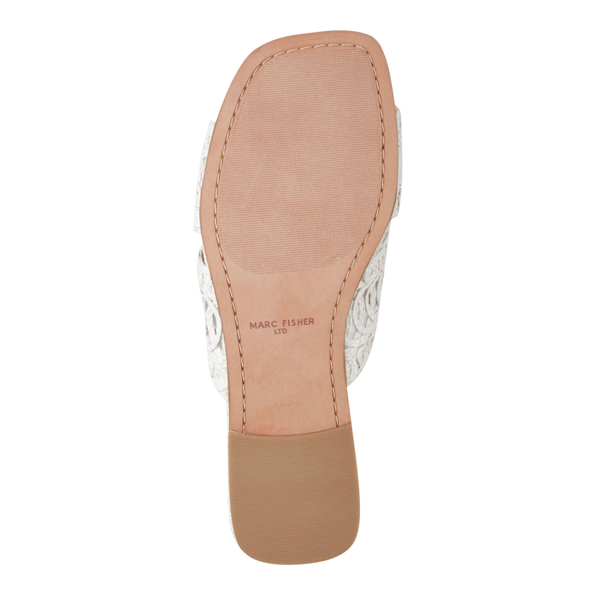 Nalany Flat Sandal - White | Marc Fisher