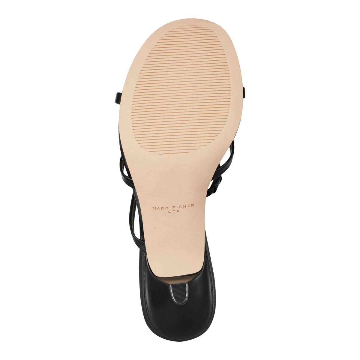 Natesa Leather Embellished Sandal - Black Leather | Marc Fisher