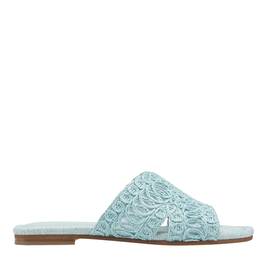 Nalany Flat Sandal - Light Blue | Marc Fisher