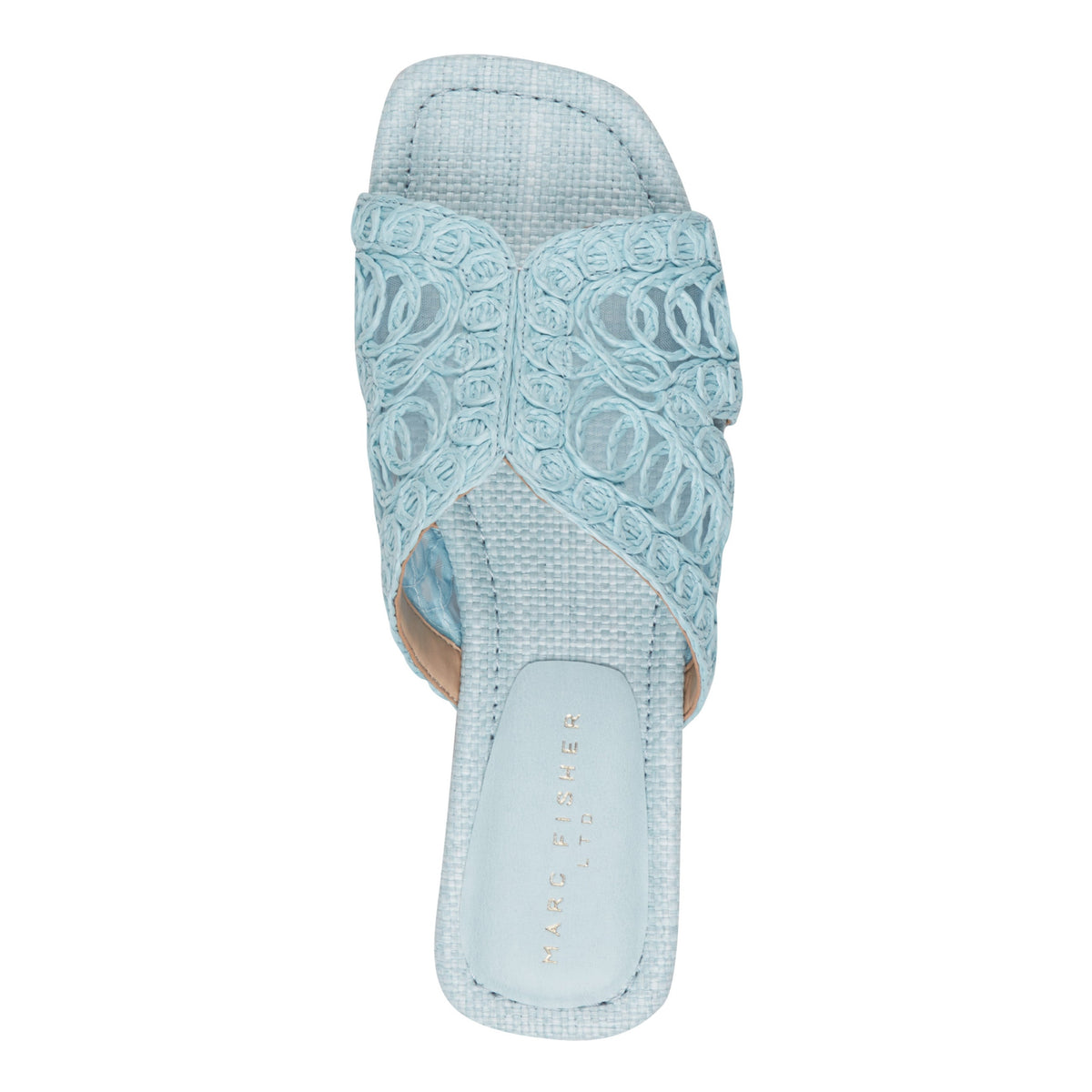 Nalany Flat Sandal - Light Blue | Marc Fisher