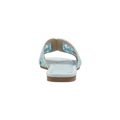 Nalany Flat Sandal - Light Blue | Marc Fisher