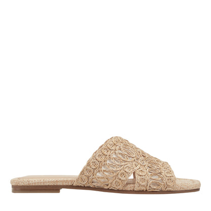 Nalany Flat Sandal - Natural | Marc Fisher