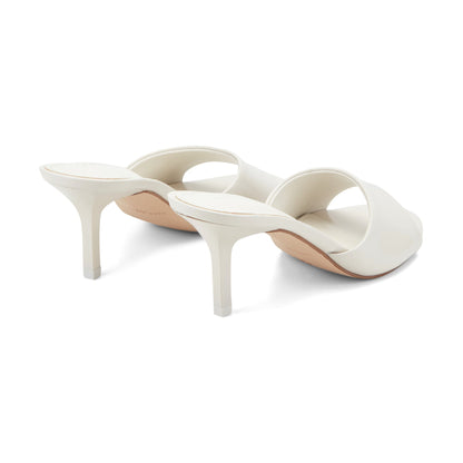 Finny Leather Mule Sandal - Ivory Leather | Marc Fisher