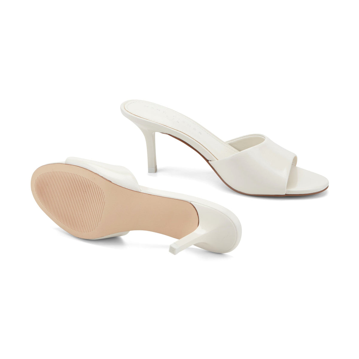 Finny Leather Mule Sandal - Ivory Leather | Marc Fisher