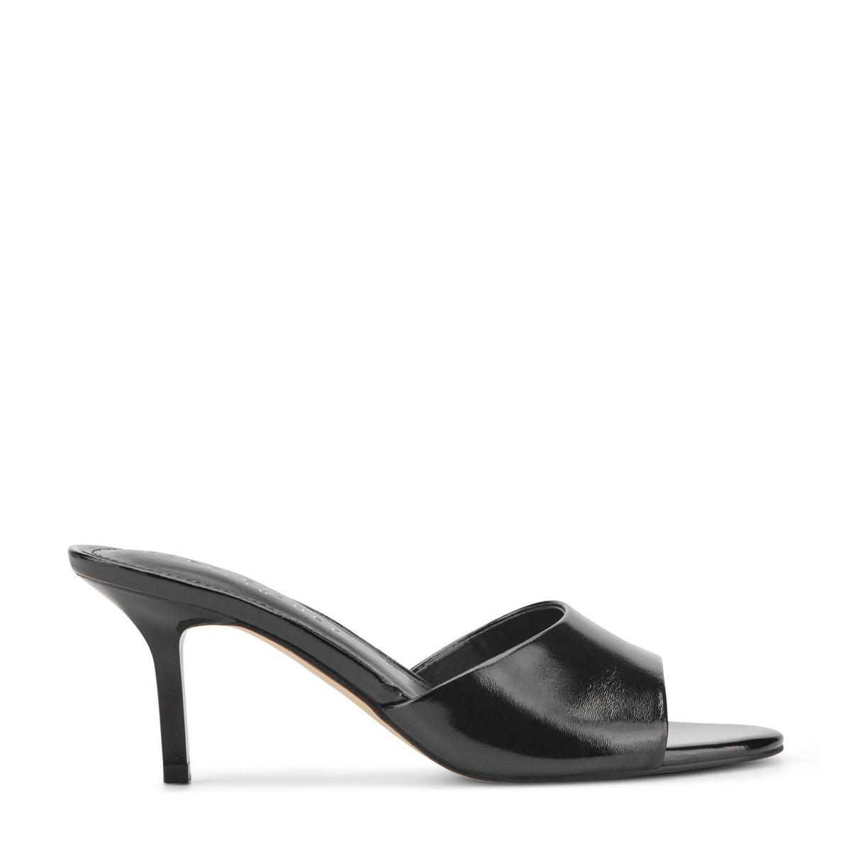 Finny Leather Mule Sandal - Black Leather | Marc Fisher