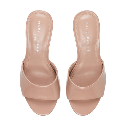 Finny Leather Mule Sandal - Natural Leather | Marc Fisher