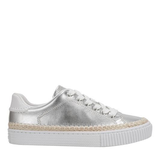 Spryng Platform Laceup Sneaker - Silver | Marc Fisher
