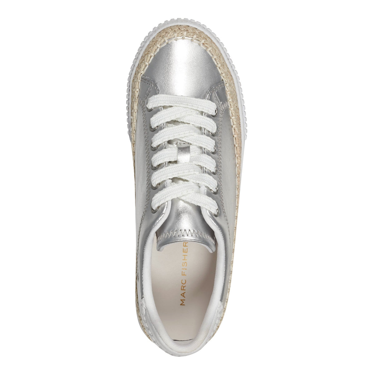 Spryng Platform Laceup Sneaker - Silver | Marc Fisher