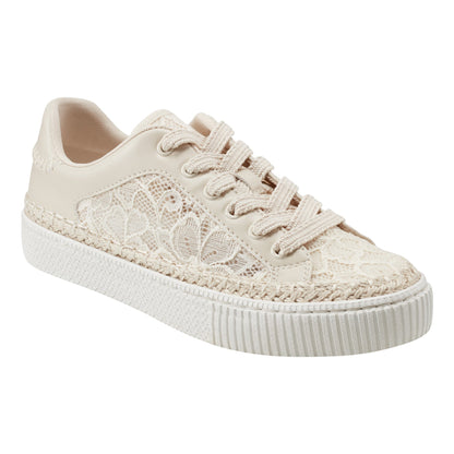 Spryng Platform Laceup Sneaker - Natrual/Lace | Marc Fisher
