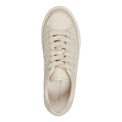 Spryng Platform Laceup Sneaker - Natrual/Lace | Marc Fisher