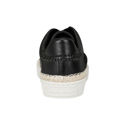 Spryng Platform Laceup Sneaker - Black/Lace | Marc Fisher