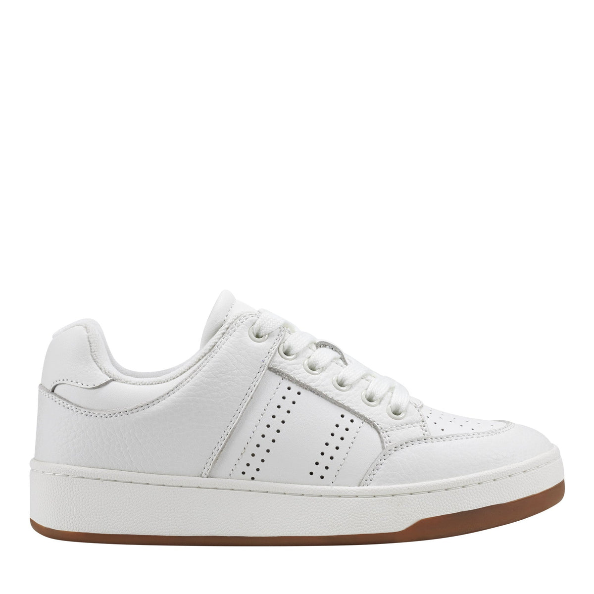 Flynnt Leather Laceup Sneaker - White Leather | Marc Fisher