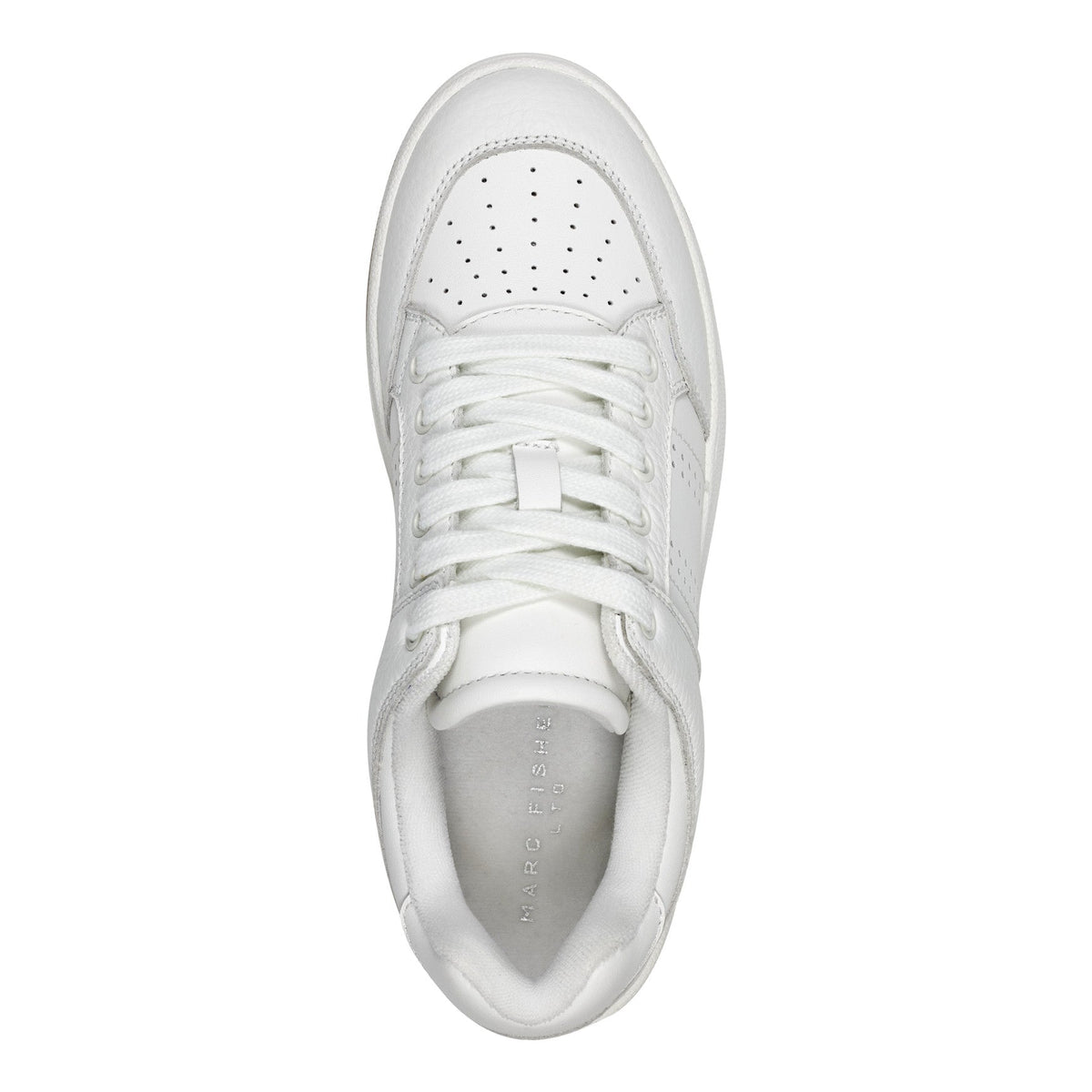 Flynnt Leather Laceup Sneaker - White Leather | Marc Fisher