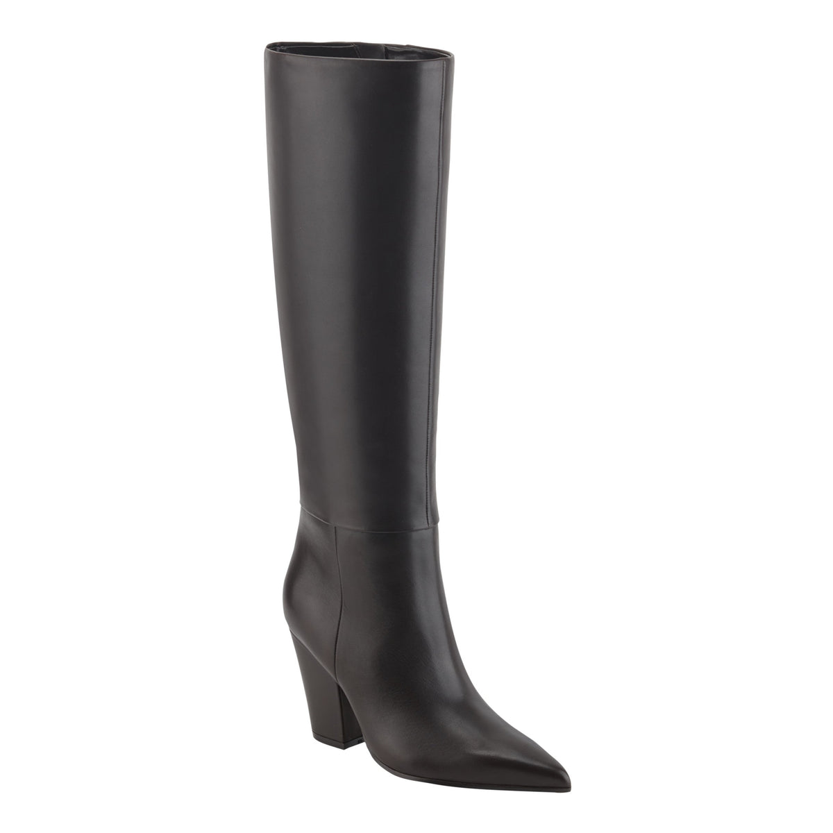Estella Knee High Leather Boot - Dark Brown Leather | Marc Fisher