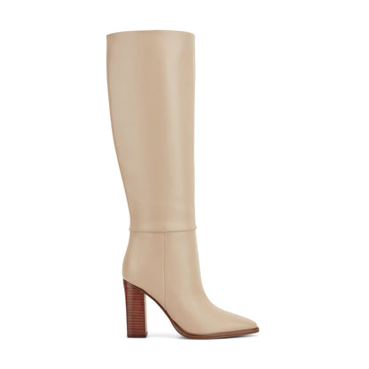 Lannie Dress Leather Boot - Light Natural Leather | Marc Fisher