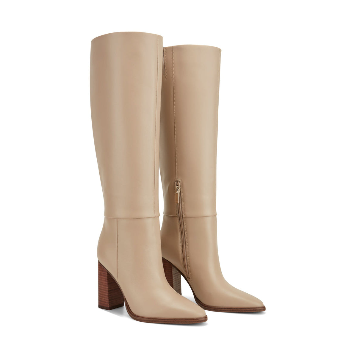 Lannie Dress Leather Boot - Light Natural Leather | Marc Fisher
