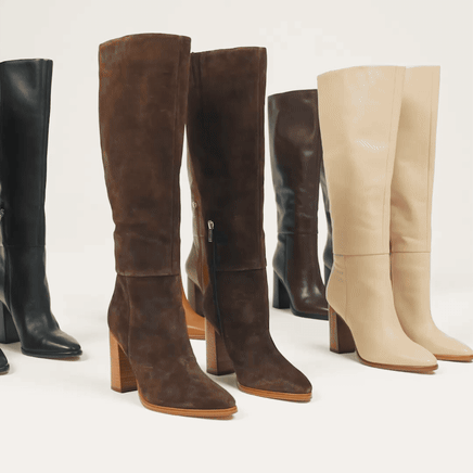 Lannie Dress Leather Boot - Light Natural Leather | Marc Fisher