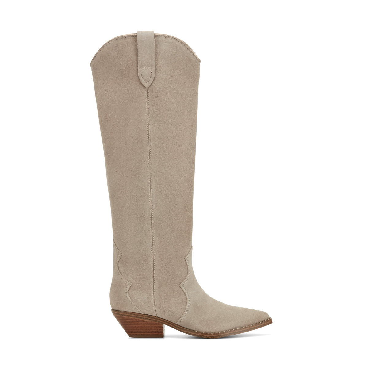Ander Leather Western Boot - Taupe | Marc Fisher