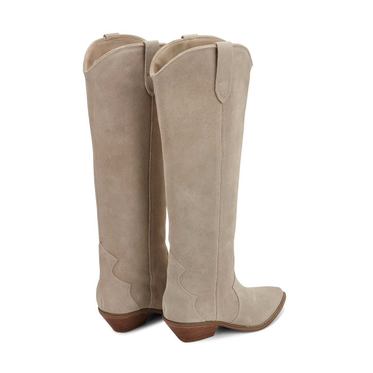 Ander Leather Western Boot - Taupe | Marc Fisher
