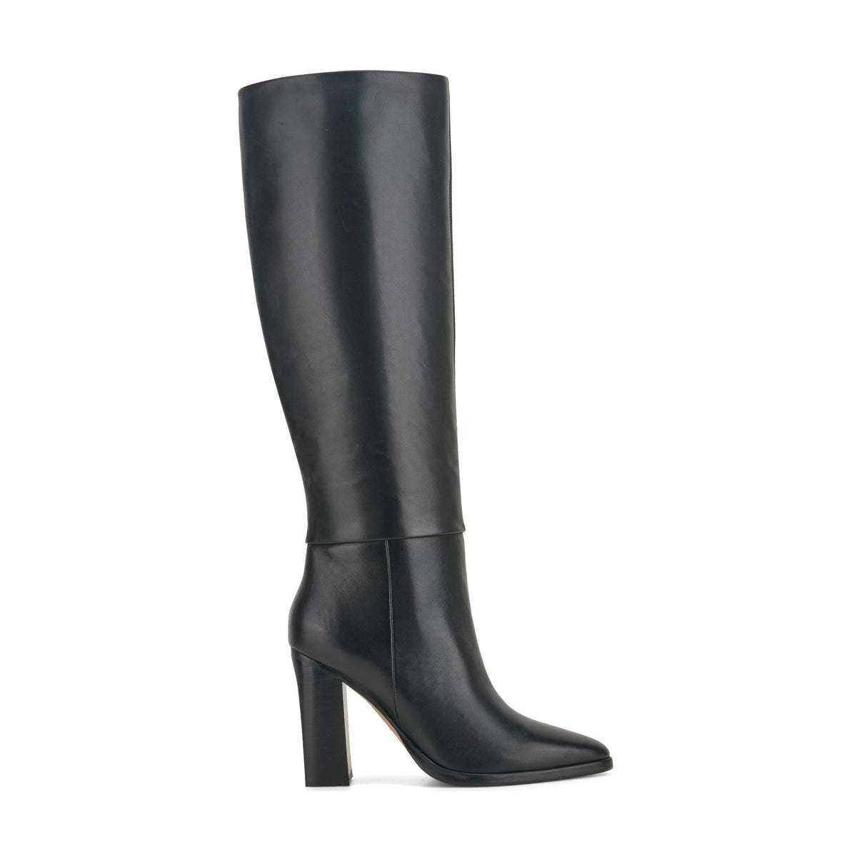 Lannie Dress Leather Boot - Black Leather | Marc Fisher