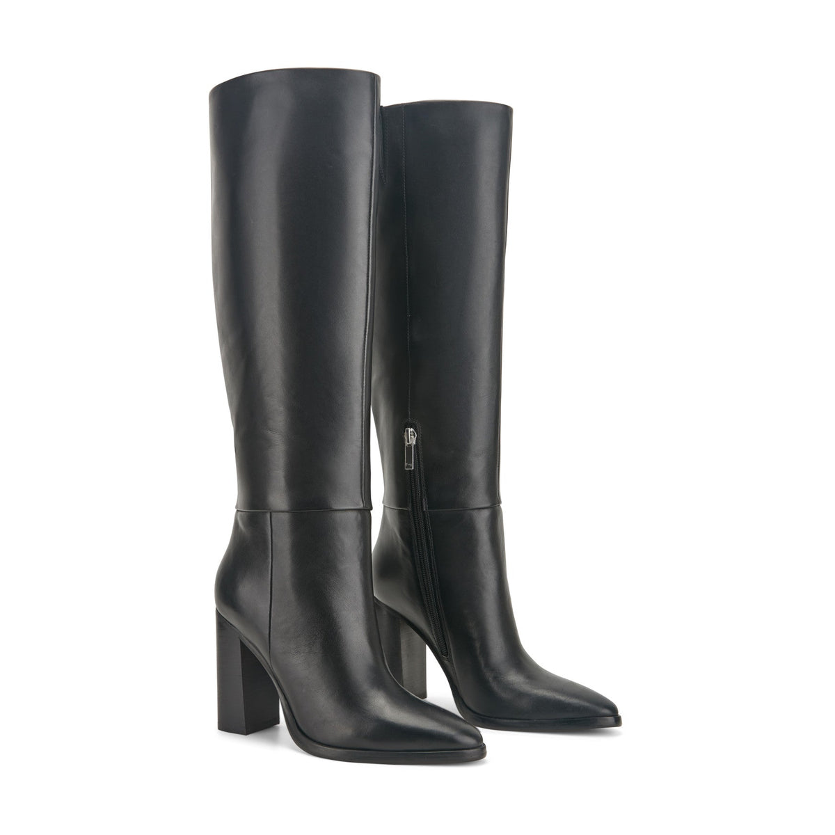 Lannie Dress Leather Boot - Black Leather | Marc Fisher