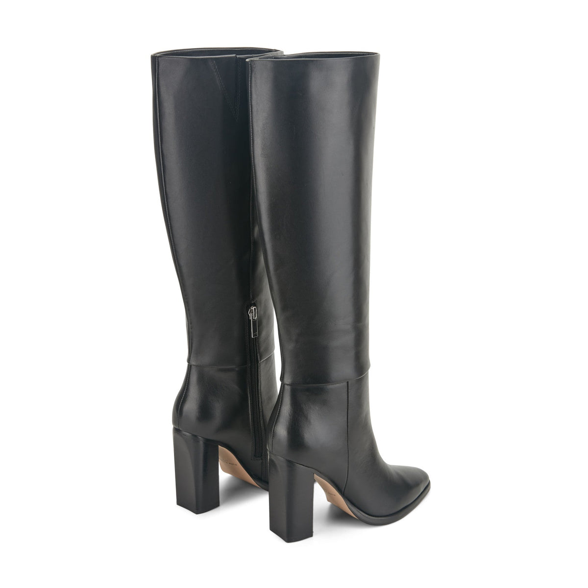 Lannie Dress Leather Boot - Black Leather | Marc Fisher