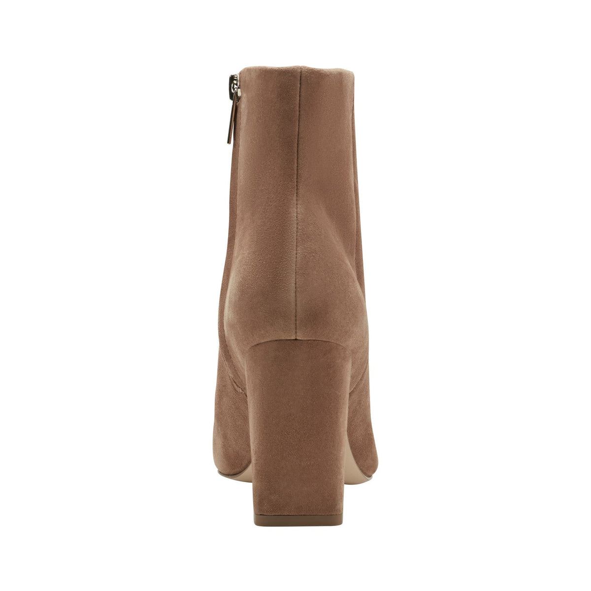 Yanara Heeled Leather Bootie - Natural Suede | Marc Fisher