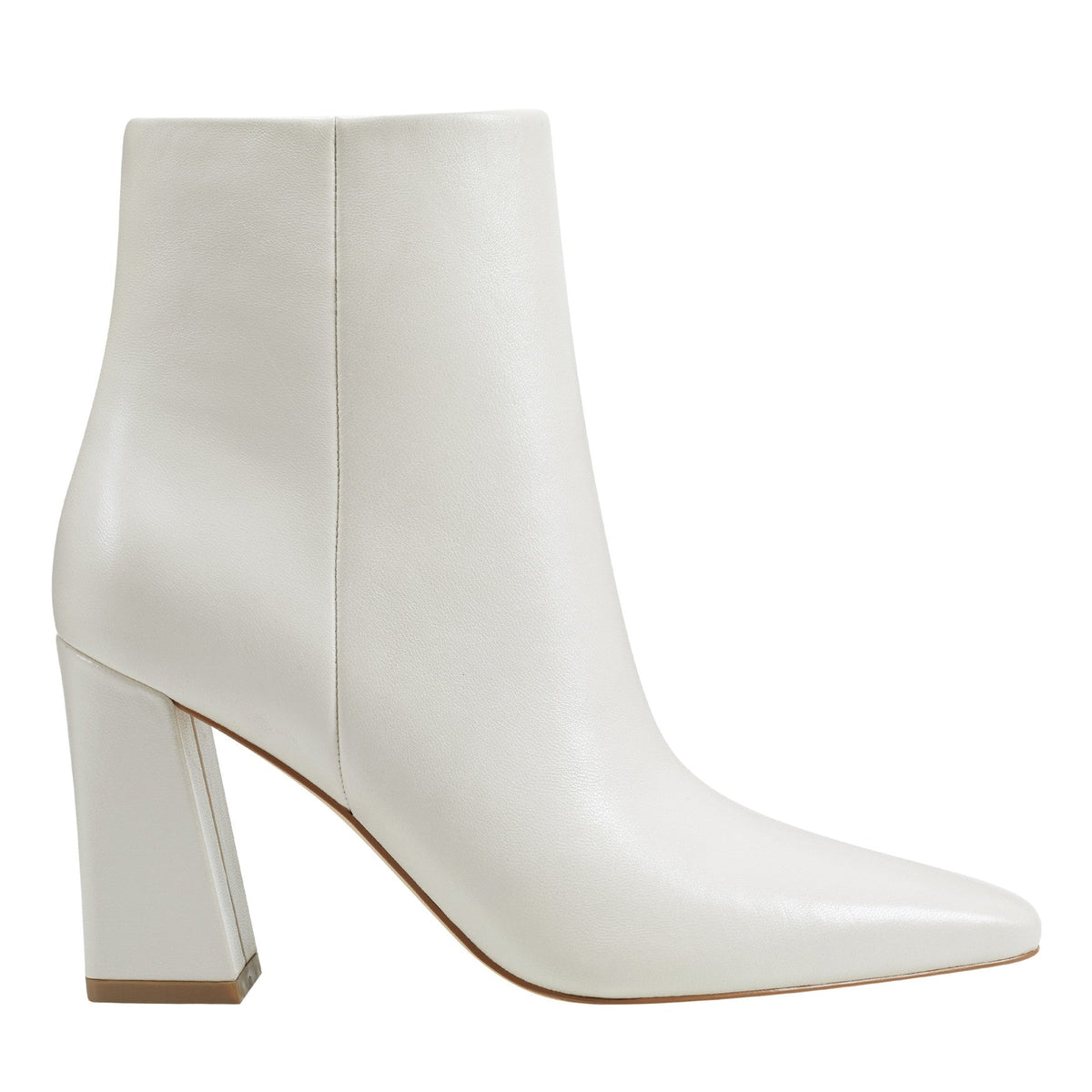Yanara Heeled Leather Bootie - Chic Cream Leather | Marc Fisher