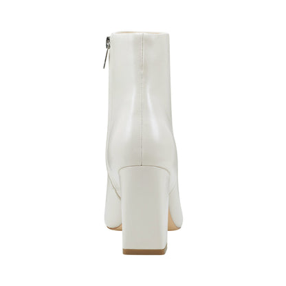 Yanara Heeled Leather Bootie - Chic Cream Leather | Marc Fisher