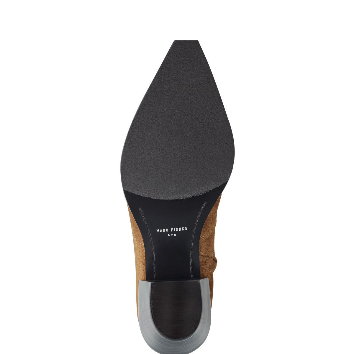 Giulie Western Leather Ankle Bootie - Natural Suede | Marc Fisher