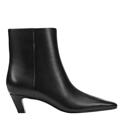 Danai Kitten Heel Leather Ankle Bootie - Black Leather | Marc Fisher